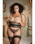Allure Lace Under Bust Top With G-String