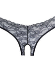 Allure Open Panty With Lace Front & Lace Strap Back
