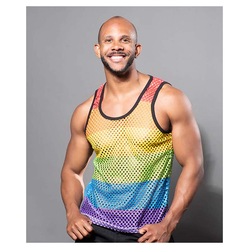 Andrew Christian Pride Mesh Tank