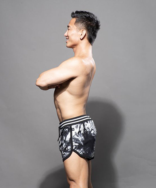 Andrew Christian Tie Dye Jogger Shorts