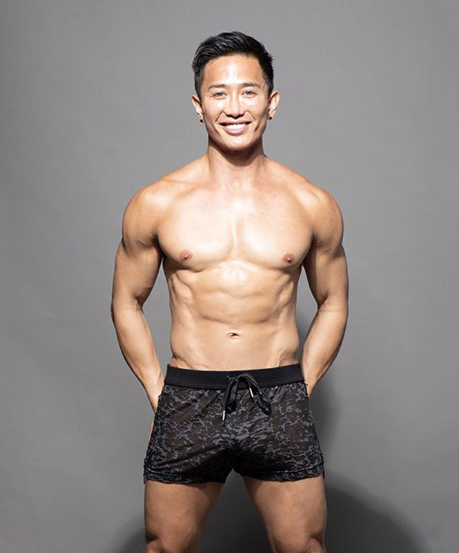 Andrew Christian Military Burnout Shorts