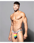 Andrew Christian Pride Stripe Thong