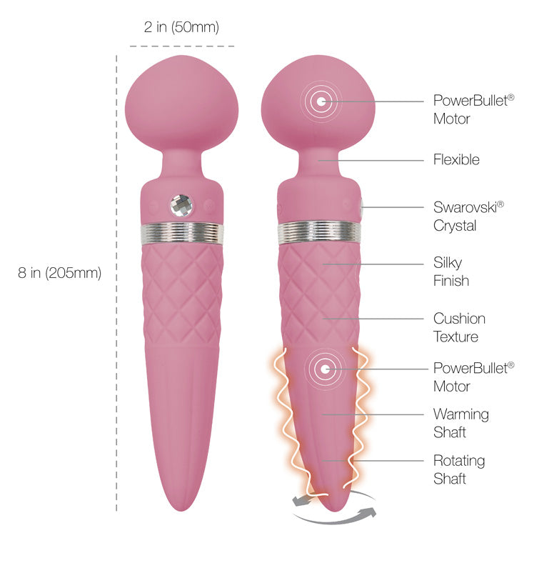 Pillow Talk - Sultry Luxurious Dual-Ended Warming Massager