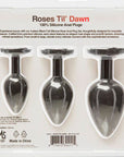 Roses Til`Dawn Silicone Anal Plug Set