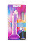 Rave Addiction 8 Inch Purple Confetti Dildo