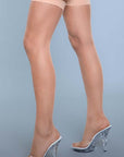 Fishnet Thigh Highs With Backseam