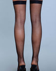 Nylon Fishnet Thigh Highs