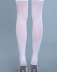 Opaque Nylon Thigh Highs