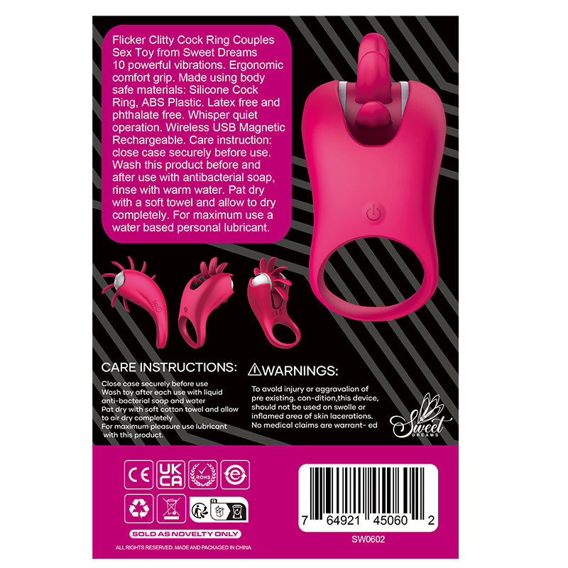 Sweetdreams Flicker Clitty Cock Ring – Couples Vibrator