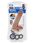 Cloud 9 Novelties Real Touch Dual Density Dildo With Balls