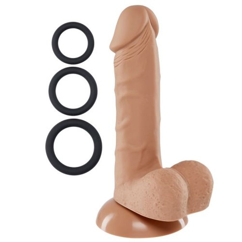 Cloud 9 Novelties Pro Sensual Premium Silicone Dong With 3 C Rings