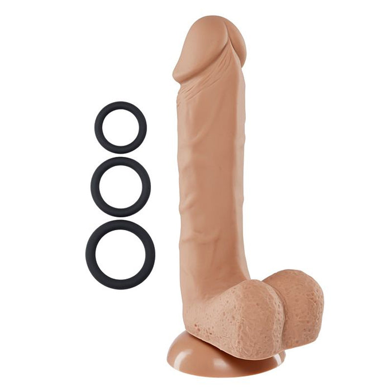 Cloud 9 Novelties Pro Sensual Premium Silicone Dong With 3 C Rings