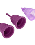 Cloud 9 Novelties Health & Wellness Reusable Menstrual Cups 3 pack With Bonus Travel Cup