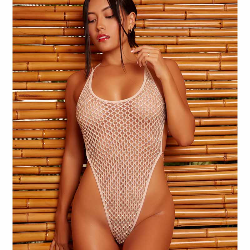 Candyland Tapered V Crystal Bodysuit