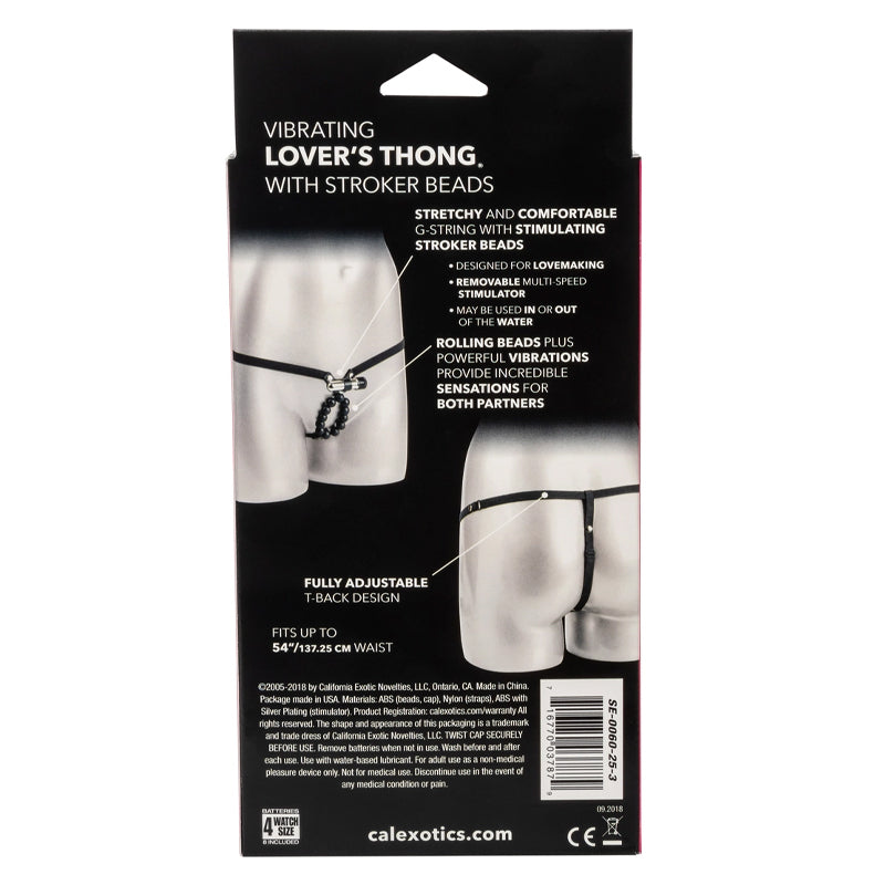 Vibrating Thong With Beads