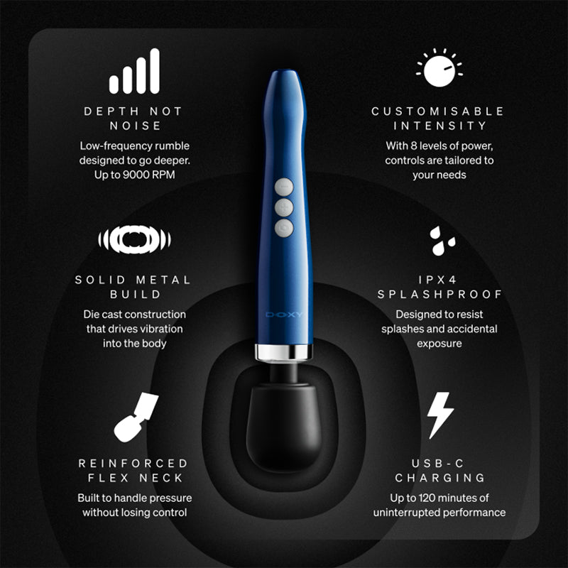 Doxy Die Cast Compact Cordless Wand Massager
