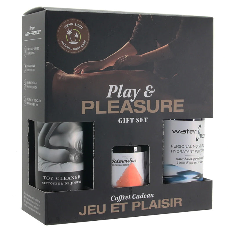 Earthly Body Hemp Seed By Night Play &amp; Pleasure Gift Set