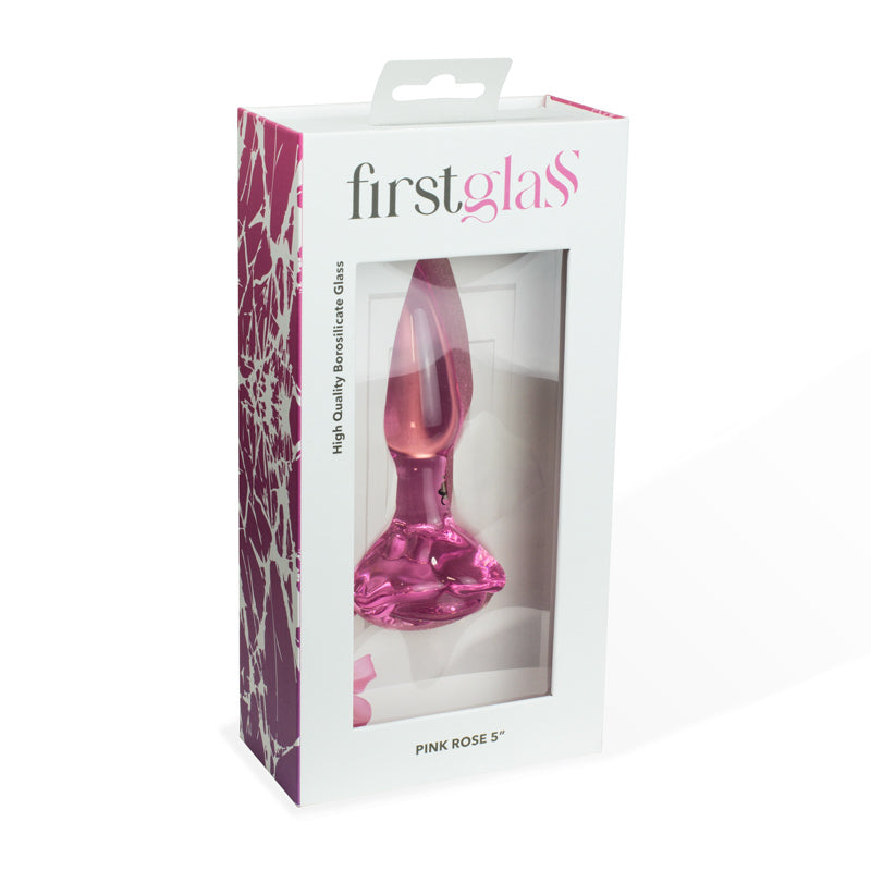 First Glass Rose Butt Plug
