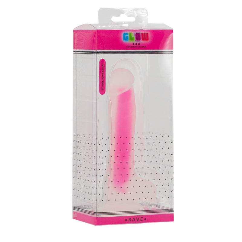 Glow Rave Silicone Glow-In-The-Dark Dildo