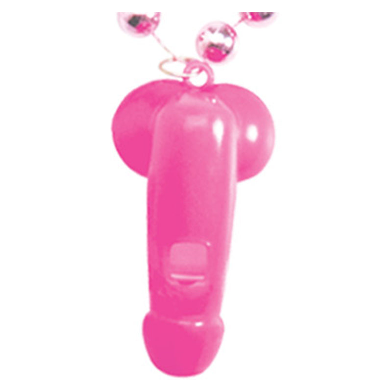 Pink Pecker Whistle Necklace Hang Tab
