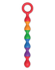 Rainbow Baller Beads With Ring Handle