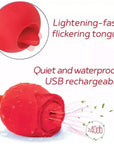 Wild Rose Lick and Thrust Rechargable Silicone Suction Vibe