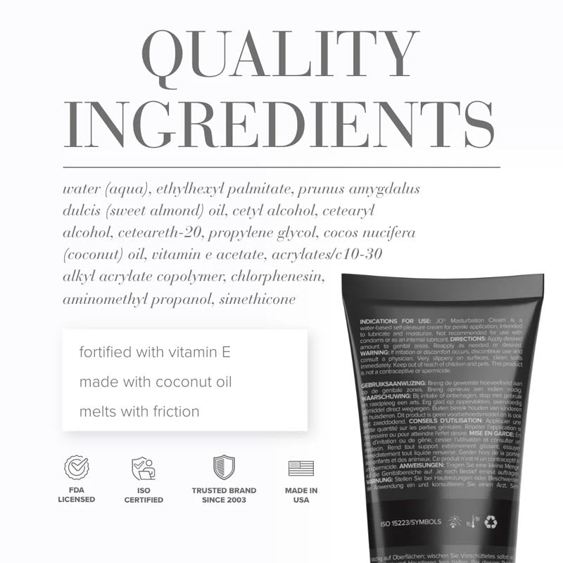 JO Masturbation Cream Fragrance Free Body
