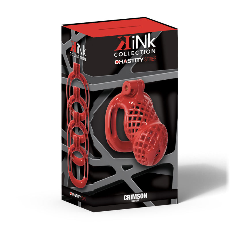 Kink Chastity Series Crimson Cock Cage