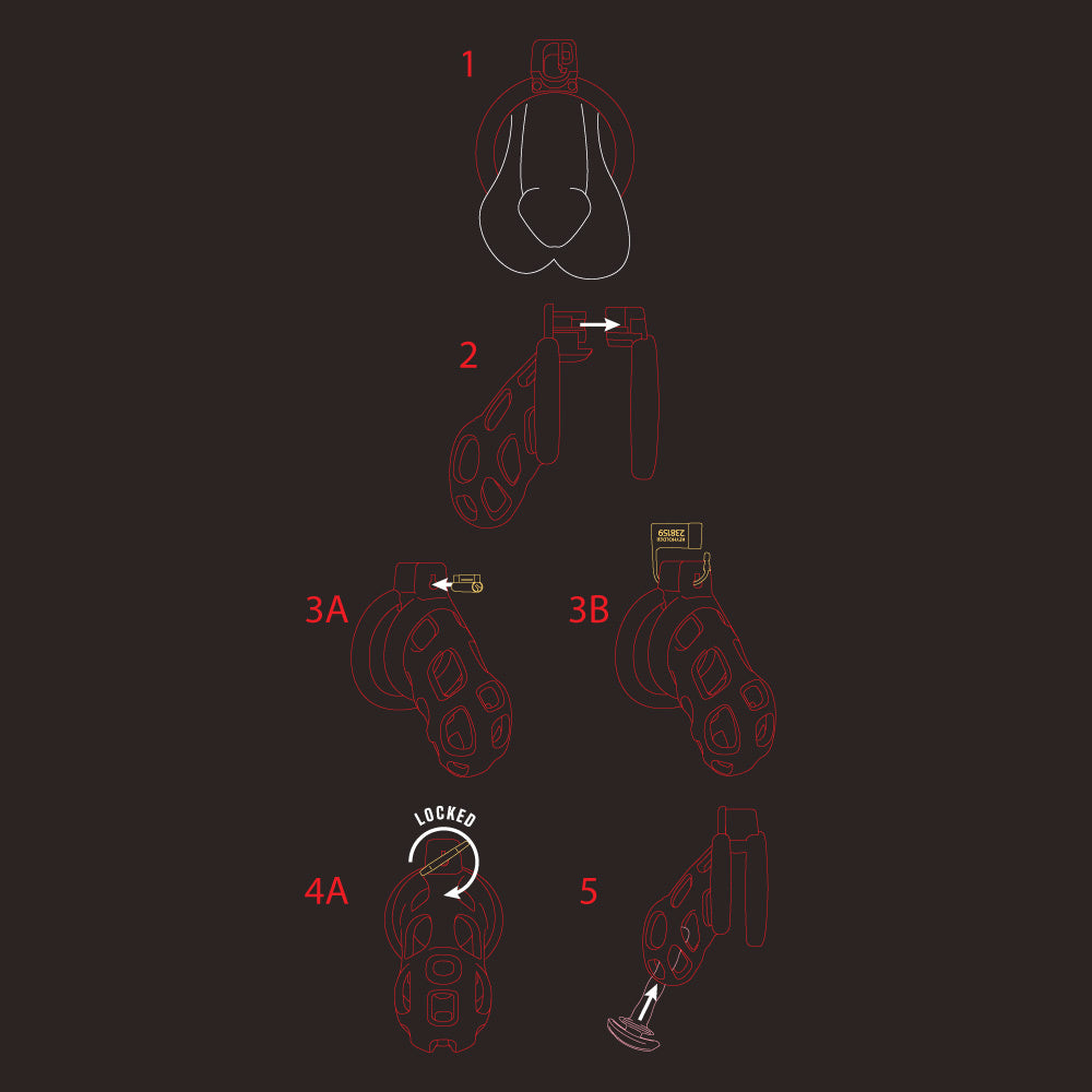 Kink Chastity Series Cupcake Cock Cage