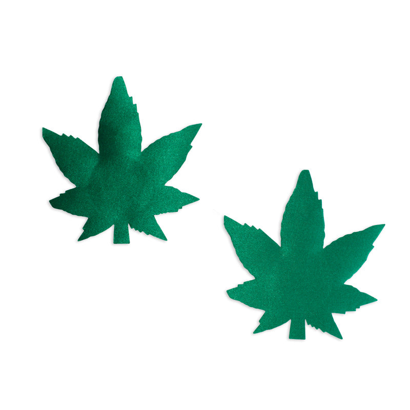 Naughty Glitter – Cannabis Leaves Nipple Pasties
