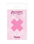 Naughty Glitter – Pink Crosses Nipple Pasties