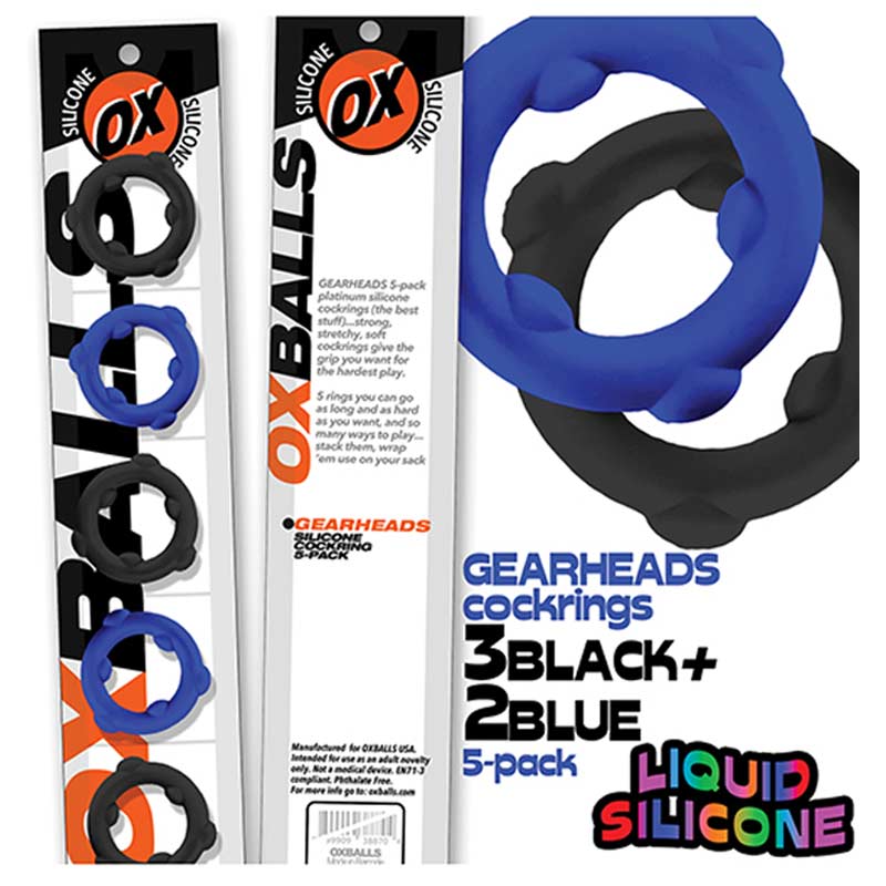 Oxballs Gearheads 5-Pack Spinner Rings