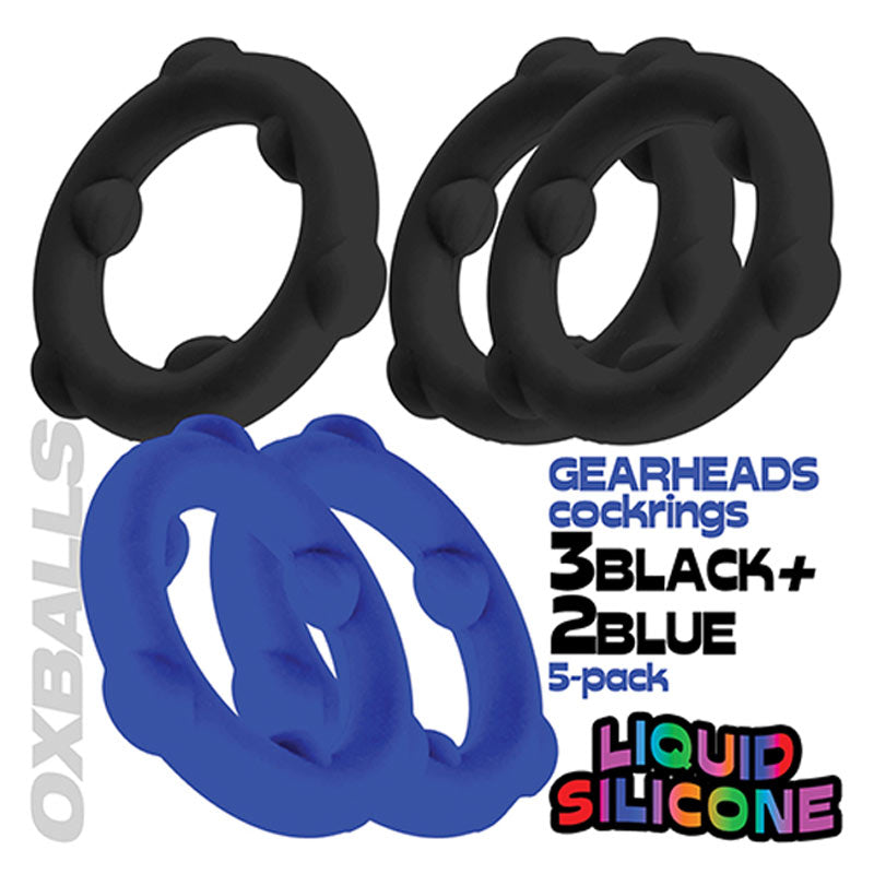 Oxballs Gearheads 5-Pack Spinner Rings