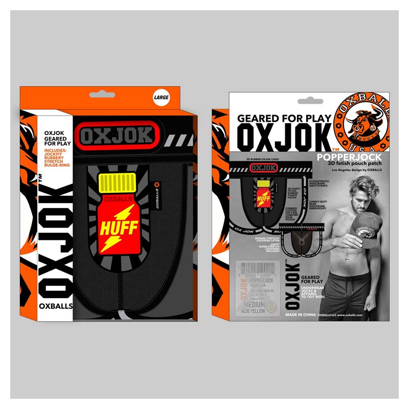 Oxballs Popperjock 3D Rubber Patch Pouch Jock