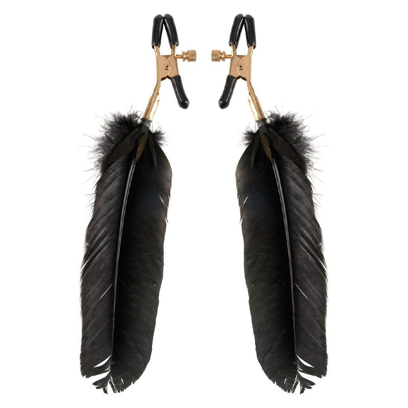 Fetish Fantasy Gold Feather Nipple Clamps
