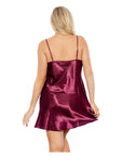 Popsi Satin Chemise With Lace