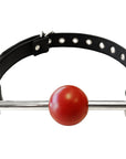Rouge Garments Leather Ball Gag with Removeable Ball