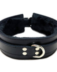 Rouge Garments Leather Collar with Faux Fur Lining Fur