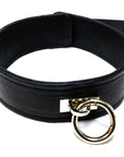 Rouge Garments Plain Leather Collar with Removable O-Ring
