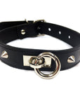 Rouge Garments Leather O-Ring Studded Collar