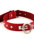 Rouge Garments Leather O-Ring Studded Collar