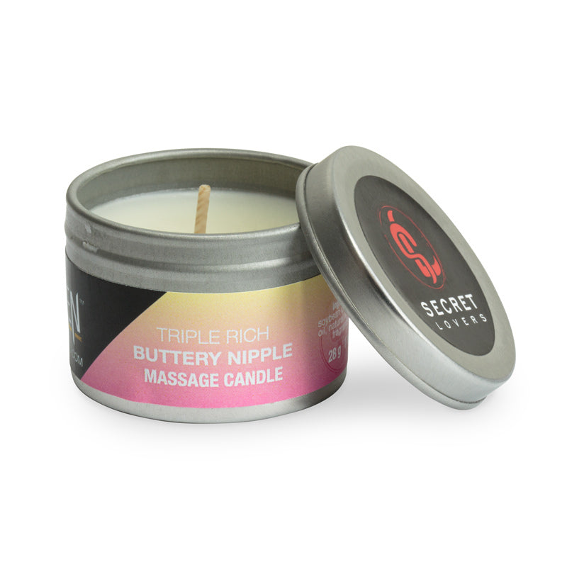 Secret Lovers Triple Rich Mini Massage Candles