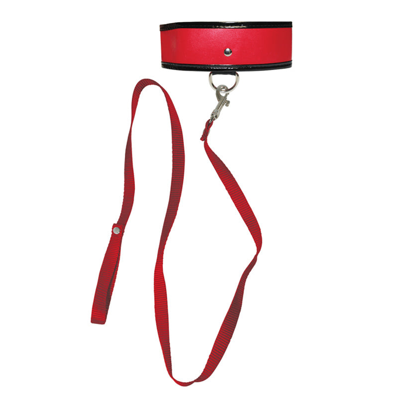 Sex &amp; Mischief Red Leash &amp; Collar