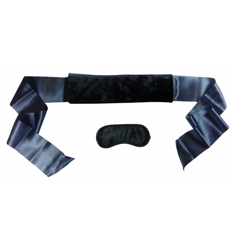 Sex &amp; Mischief Satin &amp; Fur Sex Strap