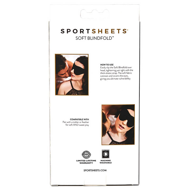 Sex &amp; Mischief Soft Blindfold - Black