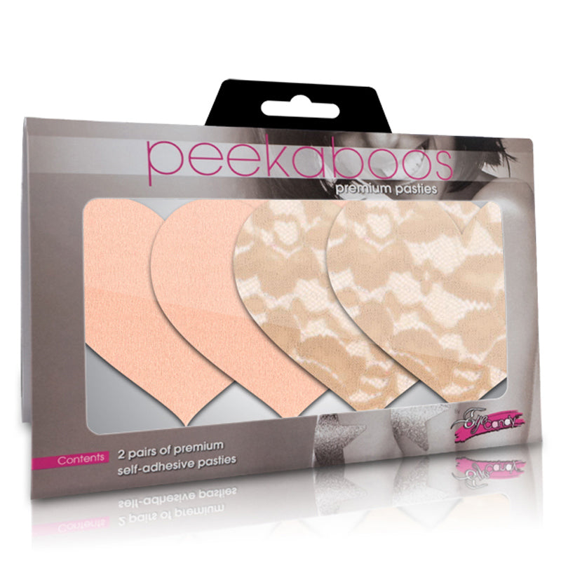 Nude Ambition Hearts Pasties