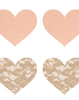 Nude Ambition Hearts Pasties