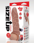 One Inch Vibrating Realistic Penis Extender With Ball Loop