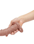 One Inch Vibrating Realistic Penis Extender With Ball Loop