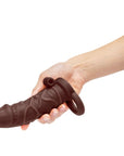 One Inch Vibrating Realistic Penis Extender With Ball Loop